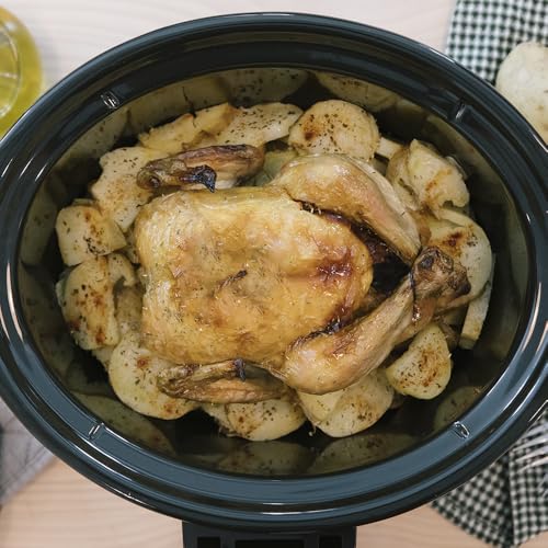 Cecotec Pentola a Cottura Lenta - Slow Cooker 5.5 L Digitale ChupChup Matic. 240W, Vasca Ceramica, Coperchio Vetro, Programmabile 24 Ore, Timer 20Ore, 2 Livelli di Temperatura, Funzione Mantieni Caldo - immagine 5