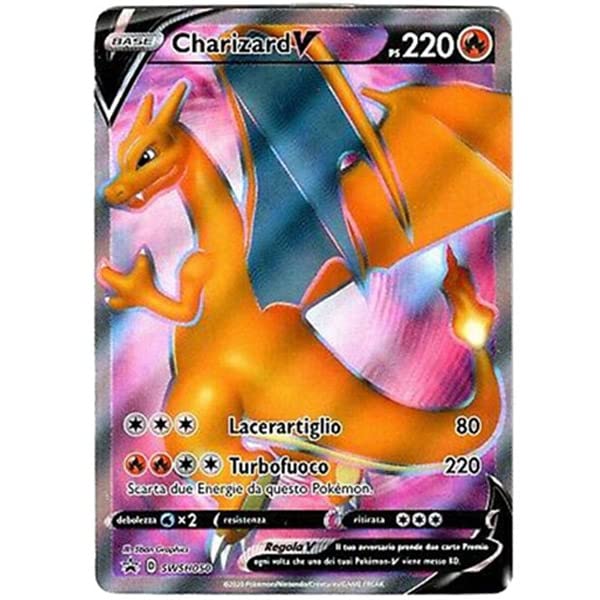 Italiano, Near Mint, Sealed Fantàsia Charizard V Full Art - Carta Pokemon ITA - Futuri Campioni - Promo SWSH050 - Sealed