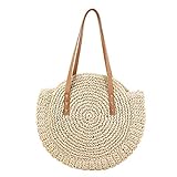 2. Einfaches und natürliches Design: Mit einem Tragegriff kann diese Strohhandtasche als Umhängetasche oder Einkaufstasche verwendet werden. Ideal für alltägliche Anlässe wie Arbeiten, Strandtag, Urlaub, Reisen usw.