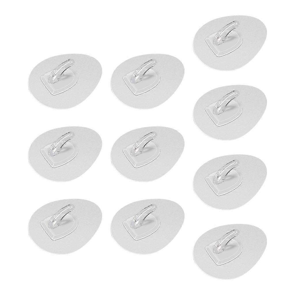 JOYHAPPST 10Pcs Utility Towel Bath Ceiling Hooks Heavy-Duty Sticky Ceiling & Door Hook