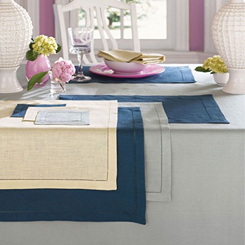 SFERRA Festival Decorative Dinner Napkins Set of Four - White 20'' x 20''