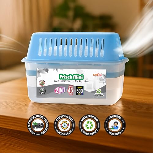 Image of Frisch Mini Dehumidifier, Blue, Pack of 3