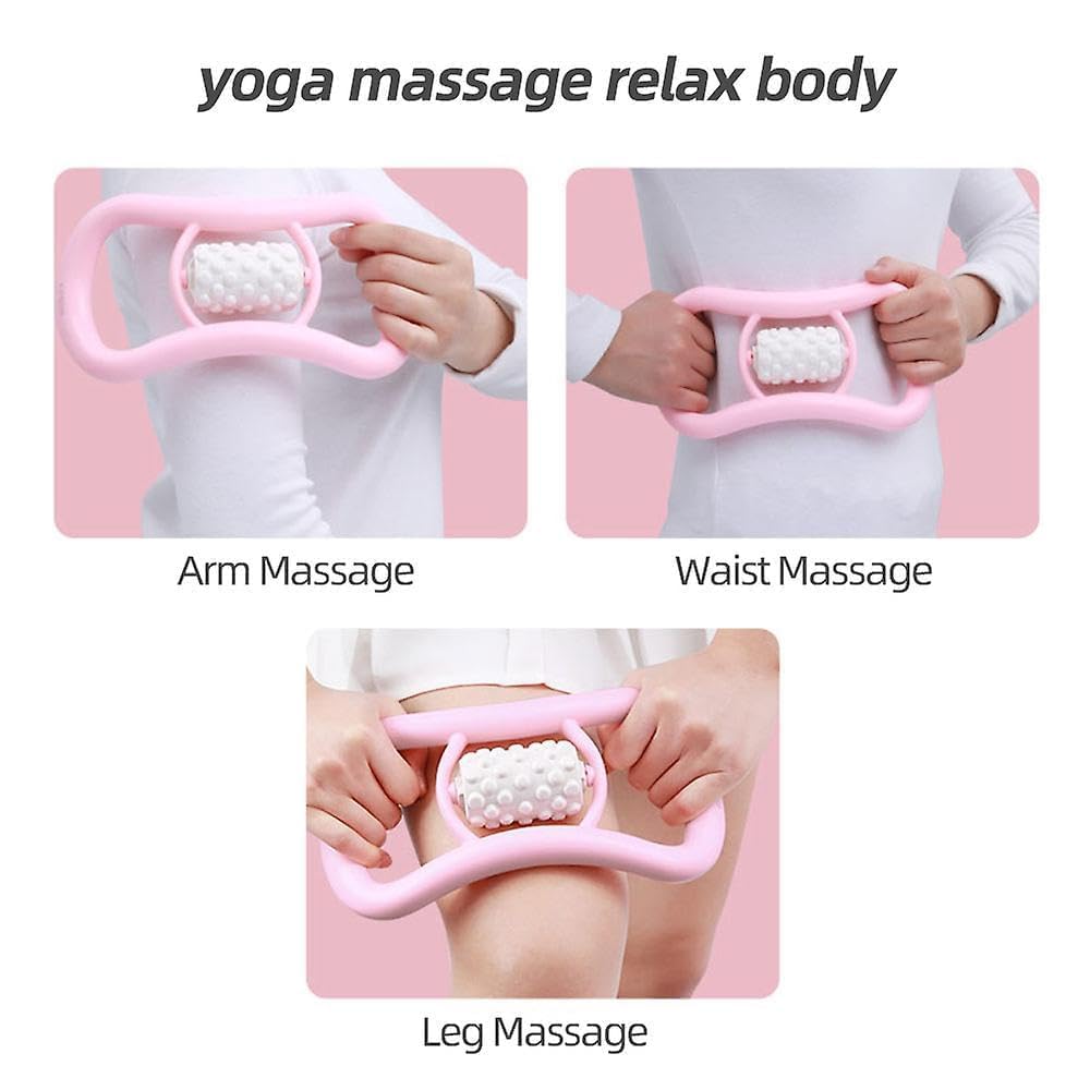 Yoga Ring Massage Tool with Roller Ball, Manual Self Massager, Pilates Sport Fitness Exercise Training Circle, 1 Piece 3
