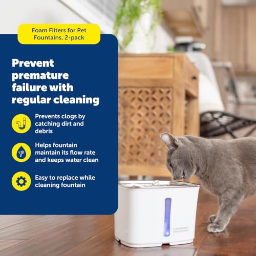 PetSafe Viva Foam Filters, Fits 64 oz & 140 oz Pet Fountains, 2-Pack - image 2