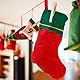 Zuzer Nikolausstrumpf 10 Stück Nikolausstiefel Groß Rot Weihnachtsstrumpf Kamin Weihnachtsstrümpfe Süßigkeiten Geschenktüten Bag Süßigkeitentasche für Weihnachtsdekoration