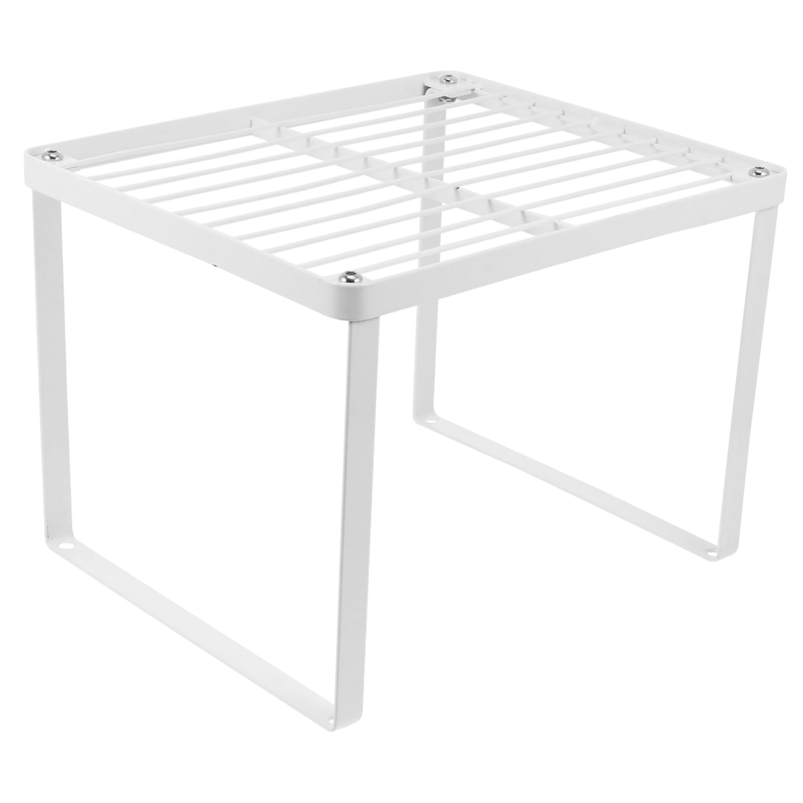 SHOWERORO 1pc Wardrobe Layering Shelf Iron Partition Rack for Closet Organization Perforation Design Storage for Clothes Shoes Sundries for Kitchen Pantry Use
