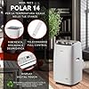 Ariete Polar 14, Climatizzatore Portatile 14000 btu/h, 220 Volt, Gas Naturale R290, Classe Energetica A, Bianco