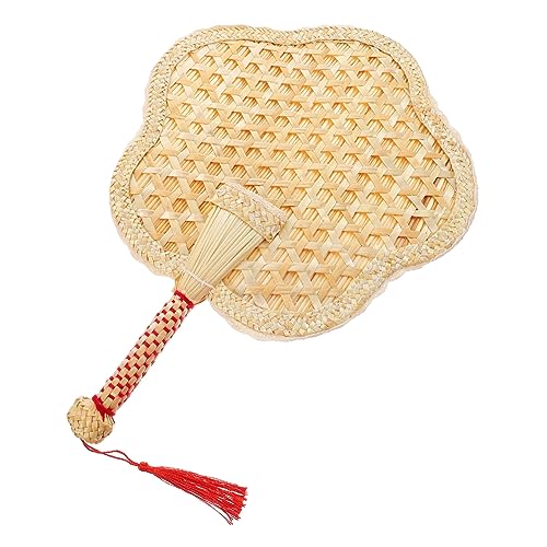WEKADRIN Ventilador Retro Mano Abanico De Mano Natural Estilo Africano Para Verano Decorativo y Refrescante