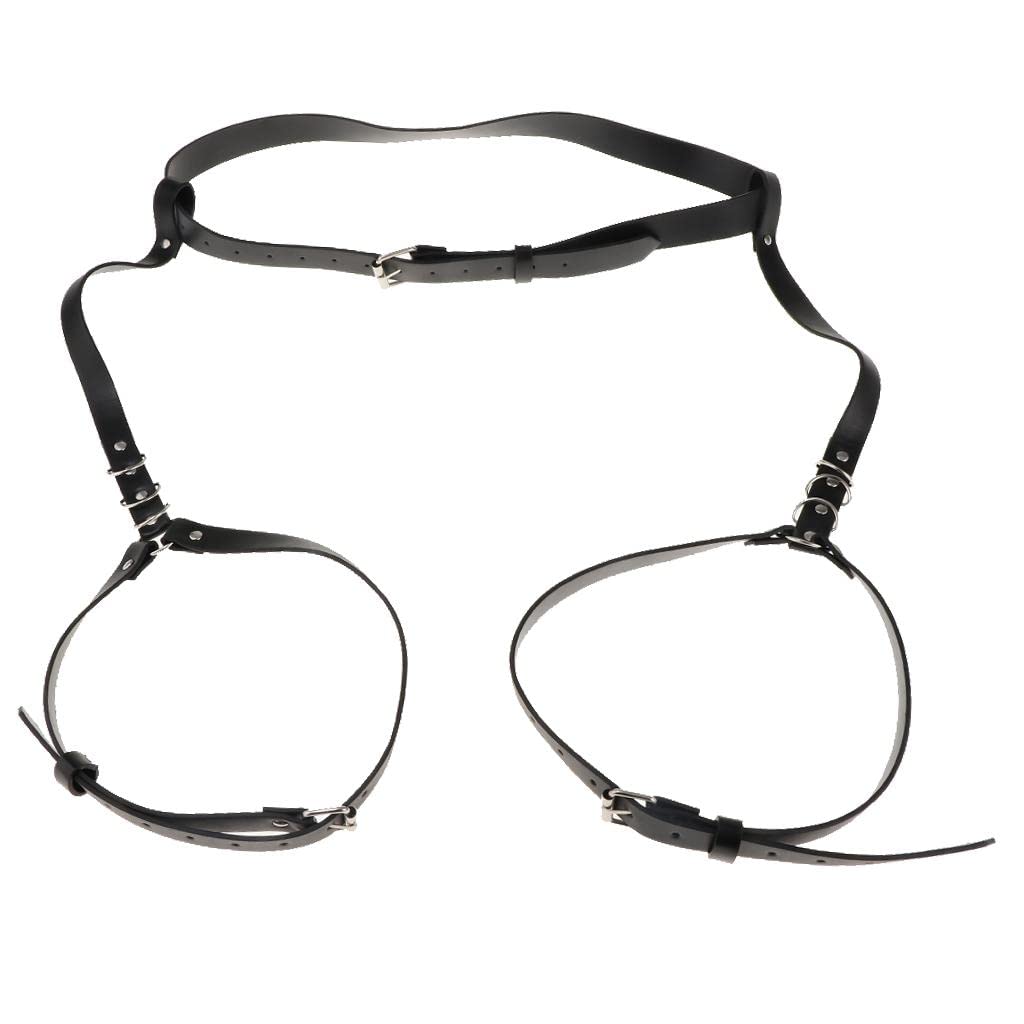 LeatherHarness Waist Belt Leg Garter Punk Gothic Suspenders Band Strap|Garters & Suspenders|Women's|Erotic Apparel|Novelty & Special Use Clothing