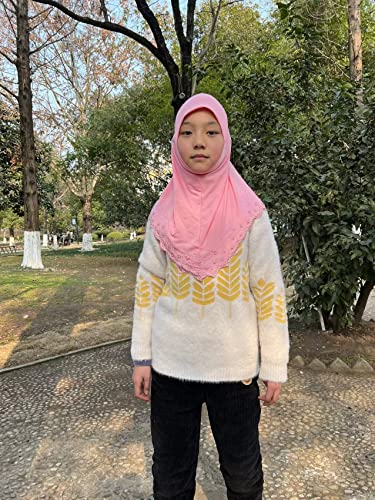 Modest Beauty Girls/Children Hijab Scarf Headscarf Wrap One Piece Muslim Amira With Czech Drill #TOP4
