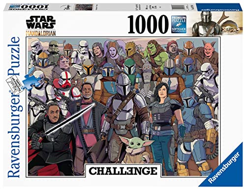 Puzzle 1000 pièces : Challenge Puzzle : Star Wars Mandalorian : Baby Yoda Ravensburger France - vue 4