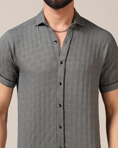 Image of TOPLOT Men's Regular Fit Casual Shirt