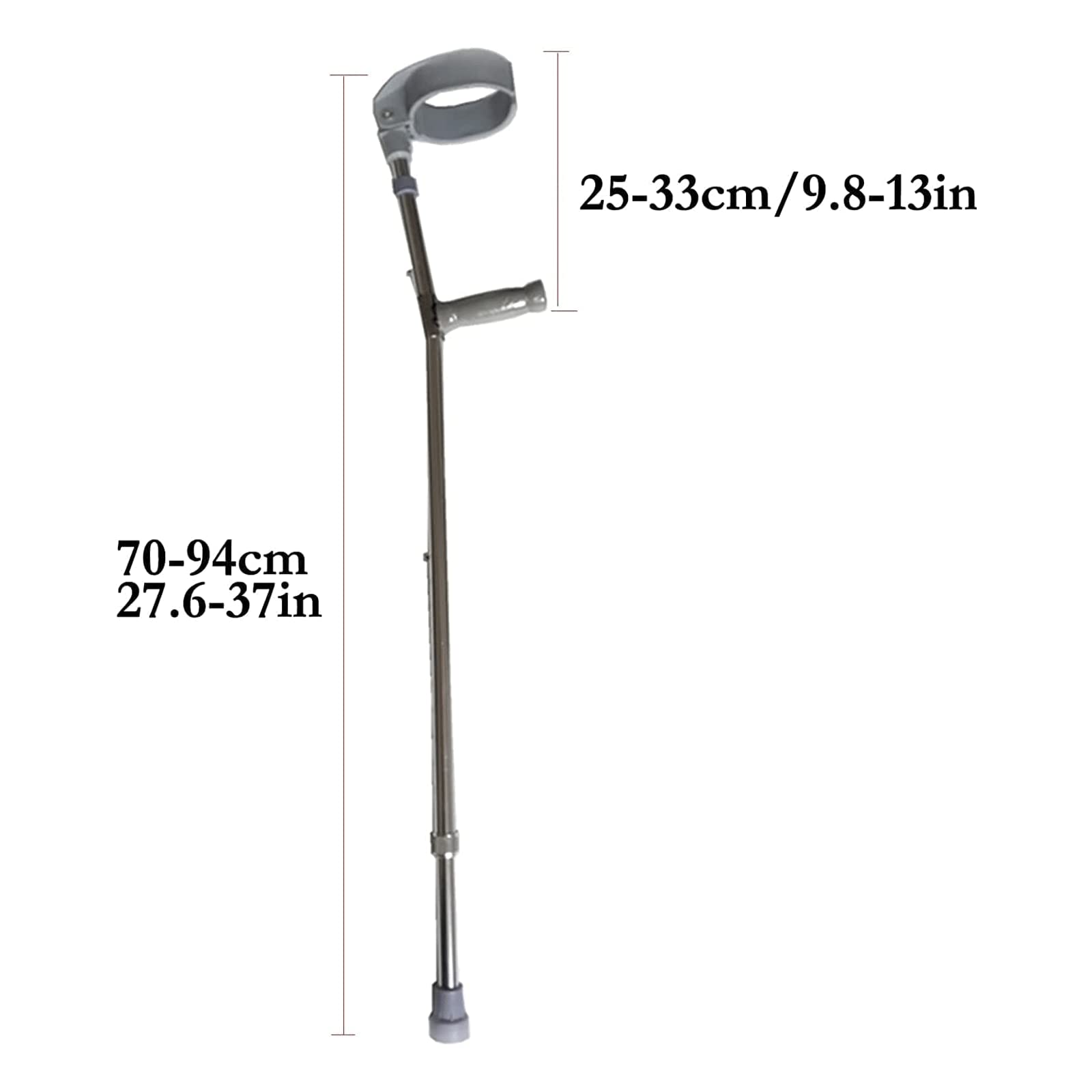 PAASHE Muletas de antebrazo con Cierre Giratorio, Bastones para Codo, Bastones Plegables de Aluminio para Caminar, bastón portátil para Caminar
