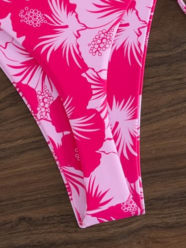 Image of Tainehs Women's Sexy Halter Thong Bikini Tie Two Sides Bottom Triangle Bikini Swimsuits