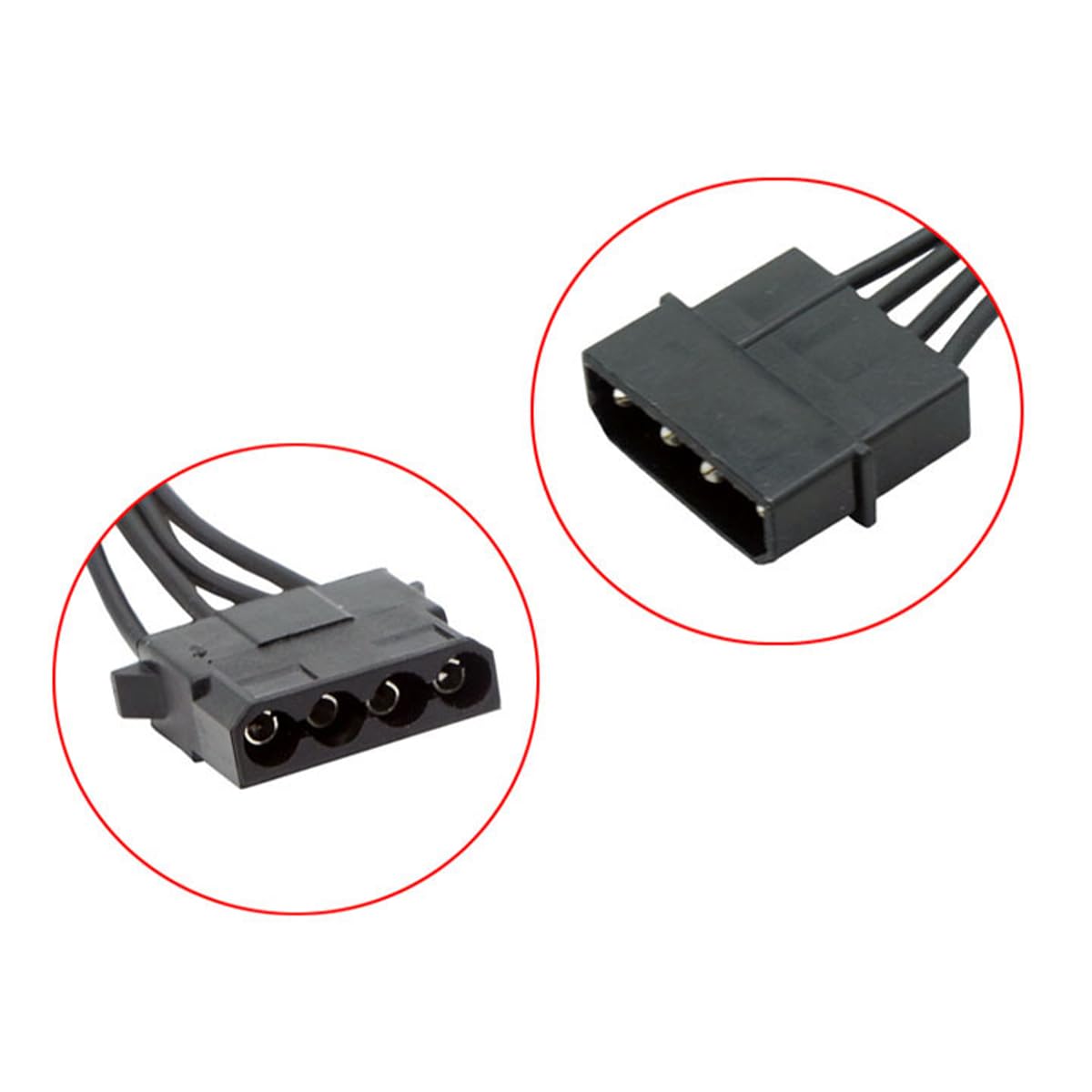 COMeap LP4 Molex Maschio per CPU 8 pin (4 + 4) EPS-12V Energia Adattatore Cavo con guaina del