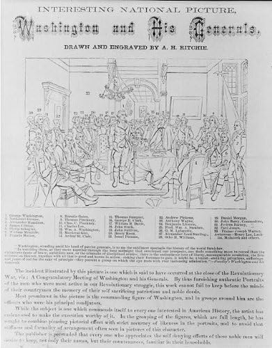 Amazon.com: George Washington with His Generals,by A.H. Ritchie,c1870 ...