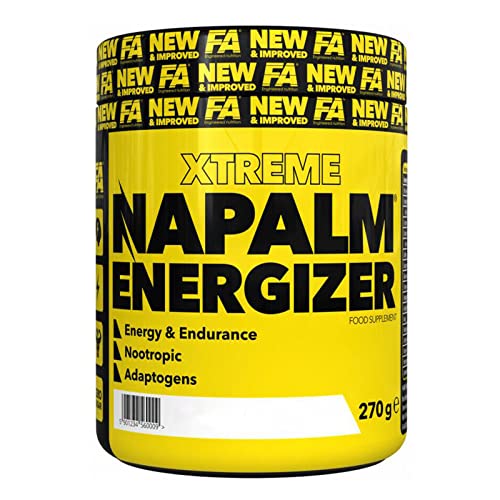 FA Nutrition Xtreme Napalm Energizer | 270g je Behälter | Pre-Workout Booster | Hardcore Training Pump Krafsport Fitness | Nahrungsergänzungsmittel (Mango-Lemon) Cover