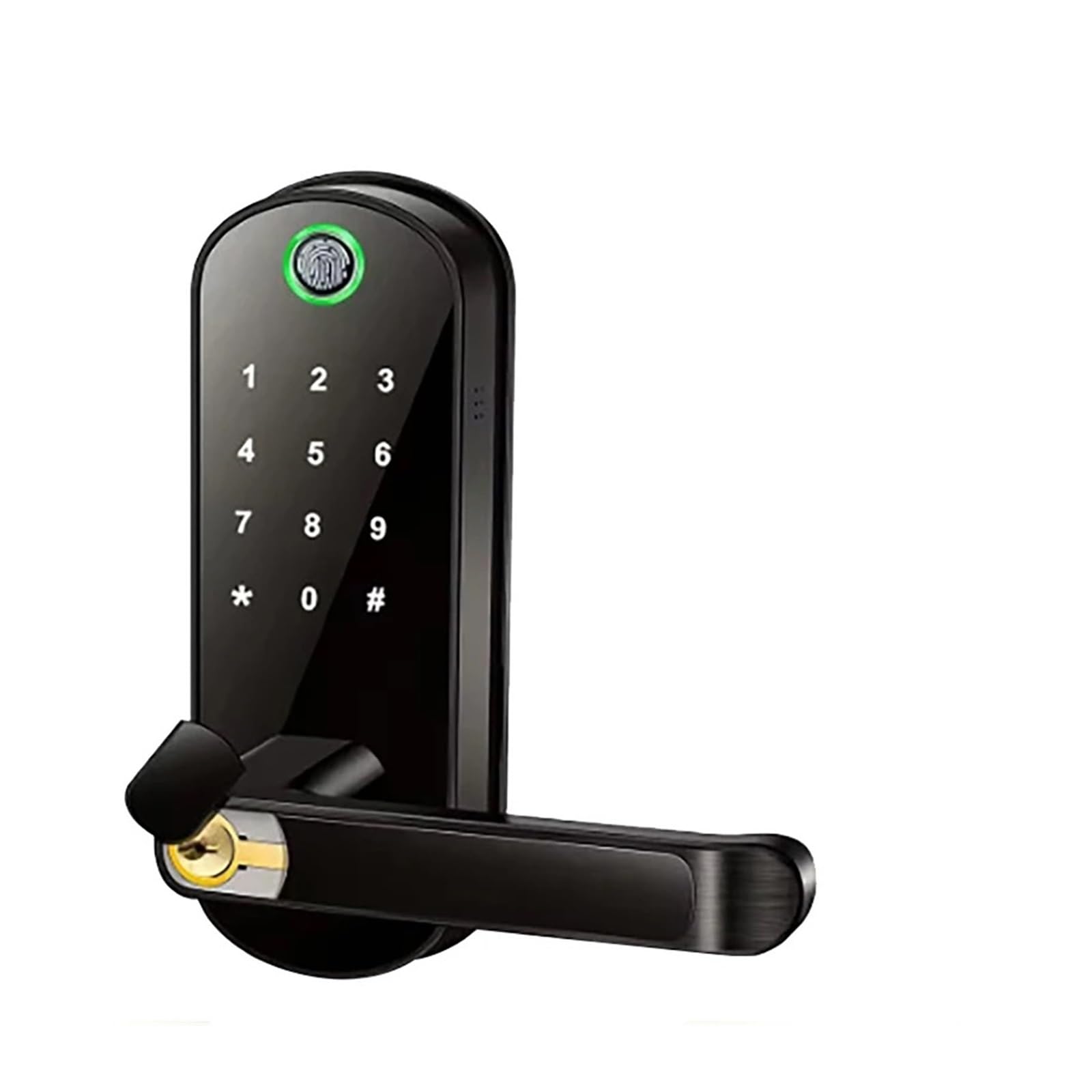 Smart Fingerprint Door Lock Home WiFi Keyless Entry Electric with Touchscreen Digital Password(Nero)