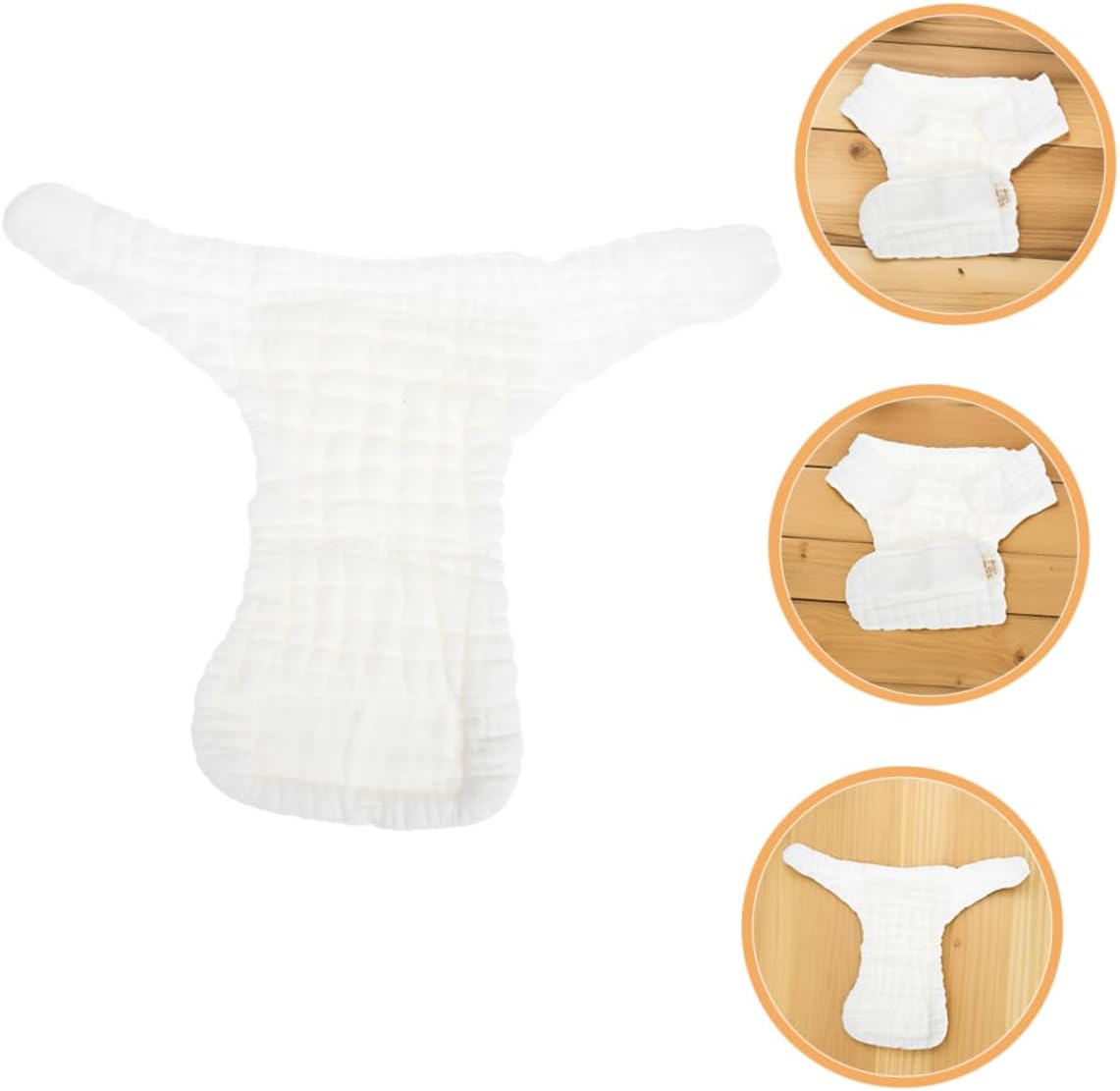 3Pcs Washable Cotton Cloth Diapers for Newborns Soft and Breathable Reusable Diaper Pants S for Boys and Comfortable