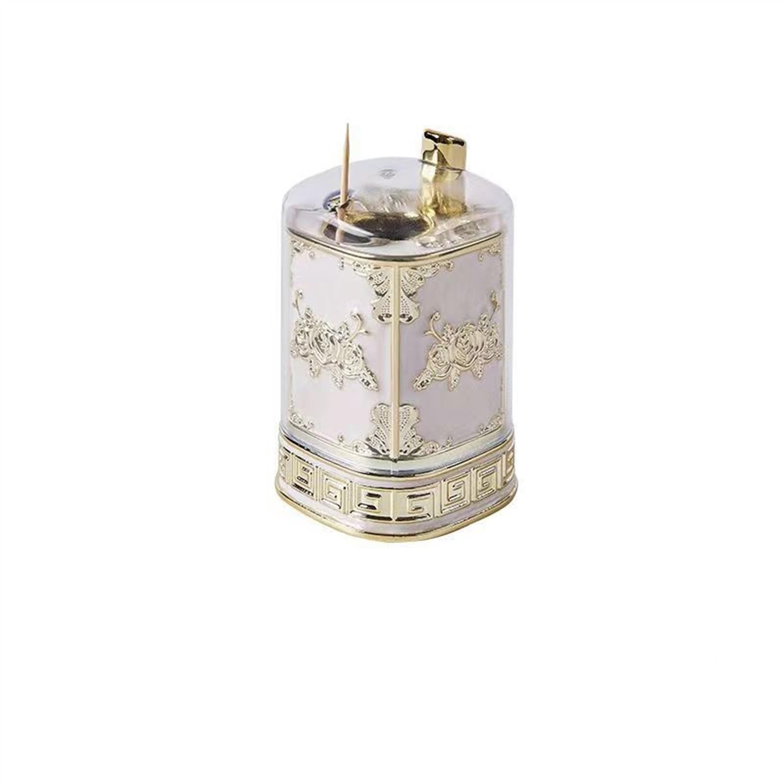 Wdwdw B Toothpicks Dispenser Toothpick Ox 1Pcs Retro Press Type Holder Fashion Restaurant Hotel Household Holder