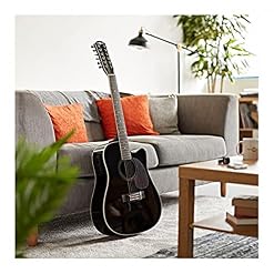 Kit de guitare électro-acoustique 12 cordes par Gear4music Noir avec Sac de Concert - Les Beatles, Paul McCartney, John Lennon, RIngo Starr, George Harrison Kit de guitare électro-acoustique 12 cordes par Gear4music Noir avec Sac de Concert – Image 2