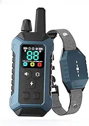Coleira de Treinamento para Cães Sem Fio, IP67 À Prova D'água, Recarregável e Dois Modos, Ideal para Adestramento e Controle de Comportamento