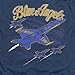 Popfunk Blue Angels Retro Jets Unisex Adult Heather T Shirt, Navy Heather, Medium