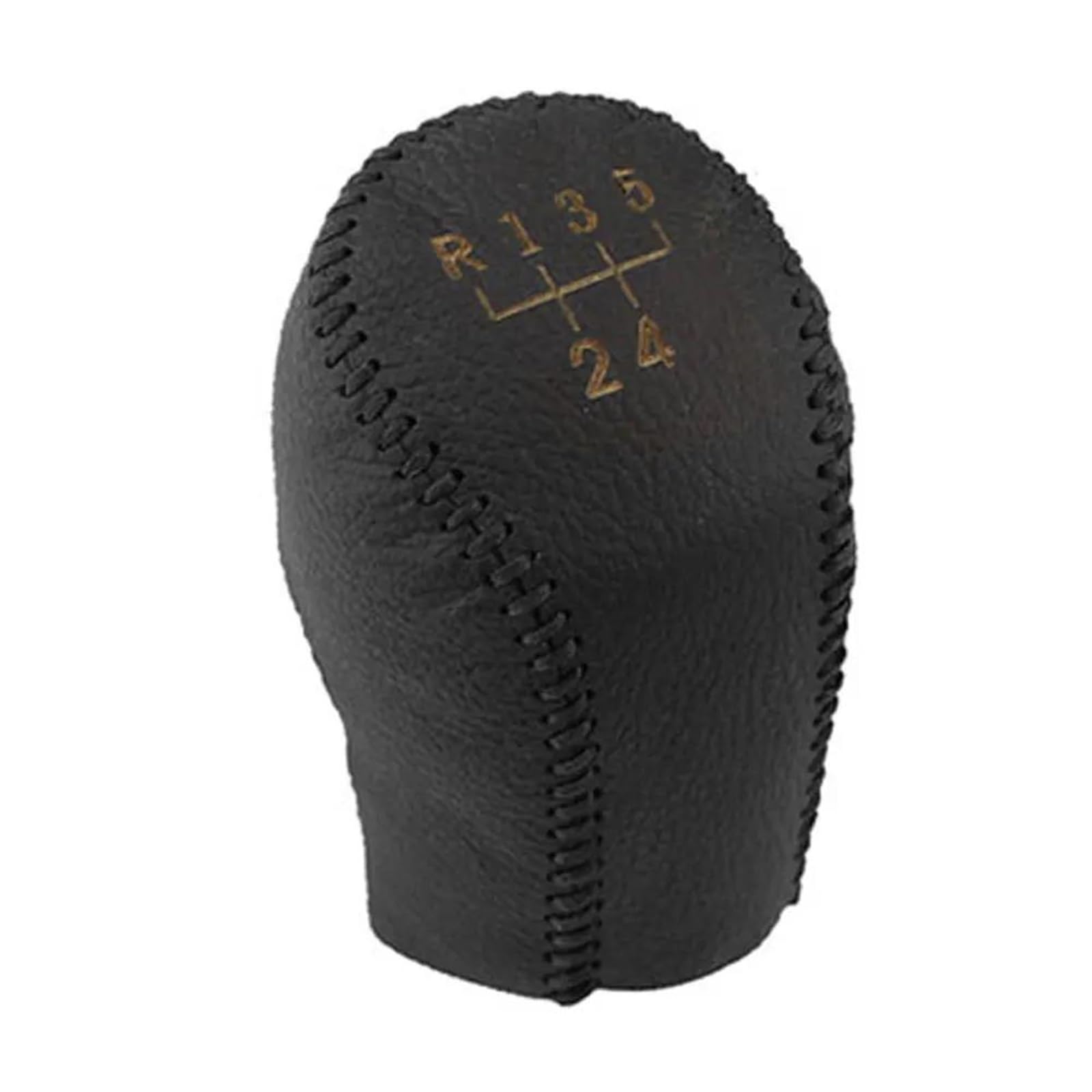 Fsozdbbpl 5 Speed Black Automotive Parts 5 6 Speed Leather Mt Gear Shift Knob Cover Gear Collars For Elantra Gt For Accent For Solaris For Avante Md I30(5 Speed Black)