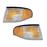 Parking Corner Signal Lights Pair Set for 94-98 Ford Mustang Left Driver & Right Passenger