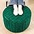 Asuprui Pouf Ottoman Stuffed Round Ottoman Foot Rest Foot Stool Poufs for Living Room Bean Bag Chair Storage Solution or Wedding (Dark Green Pouf with Filler)