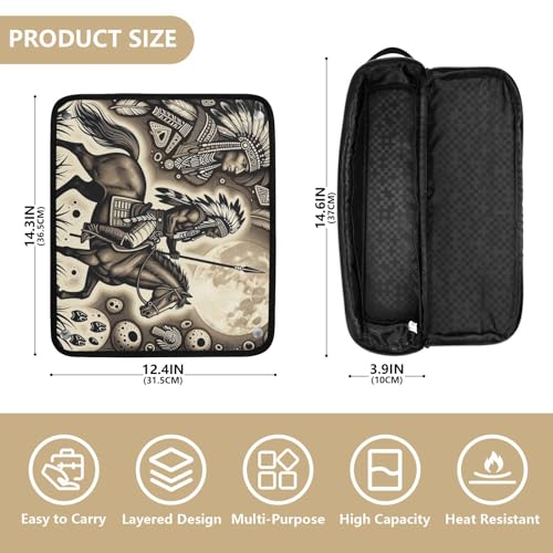 Bolsa de viaje para herramientas de cabello con alfombrilla para plancha y accesorios extraíbles para planchas, rizadores y secadores miniatura 4