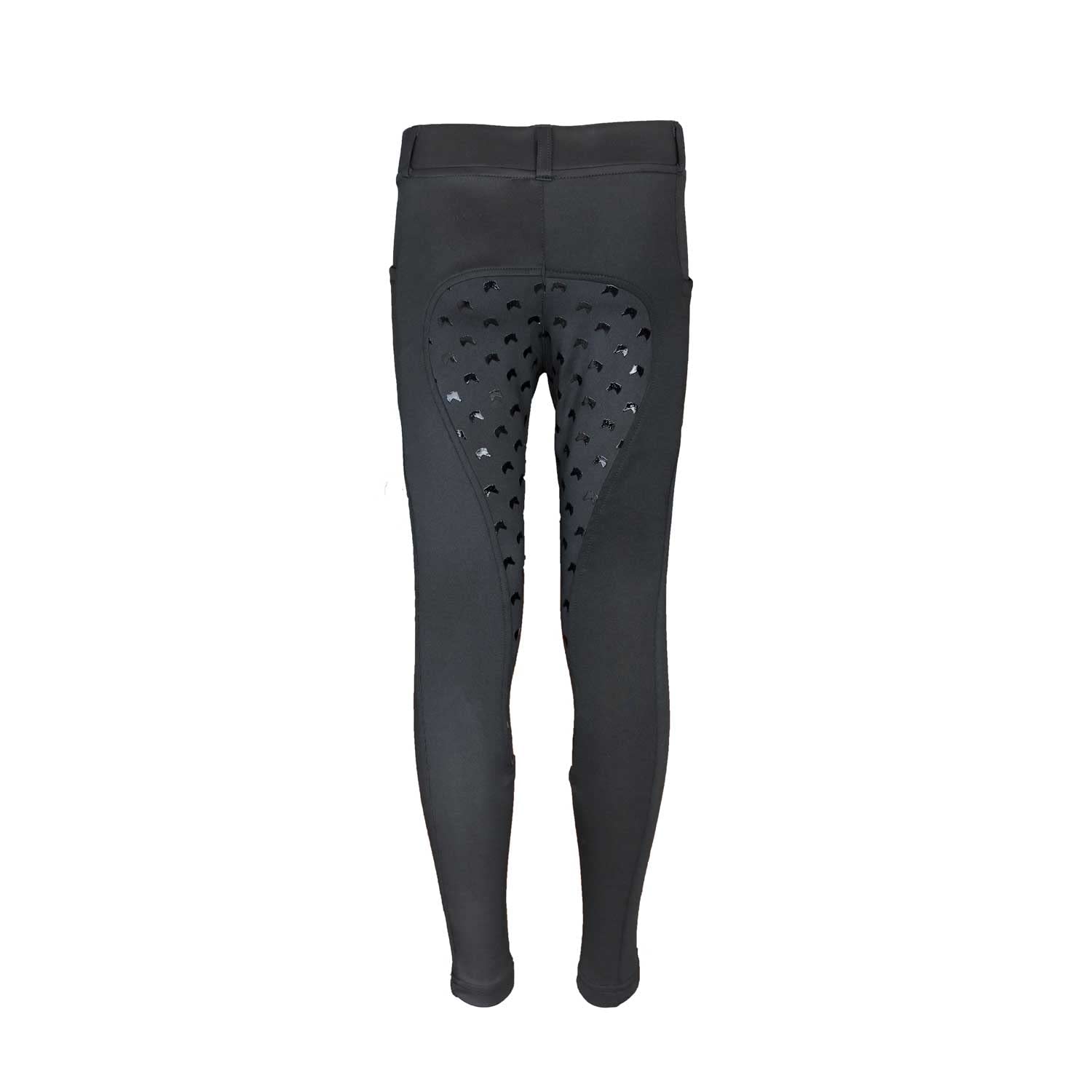Set da equitazione per bambini, in softshell, luglio sky, con legging da equitazione, colore: nero