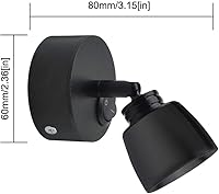 Vista 6 de Luxvista 3W RV Luz de lectura CC 12V Luz con interruptor