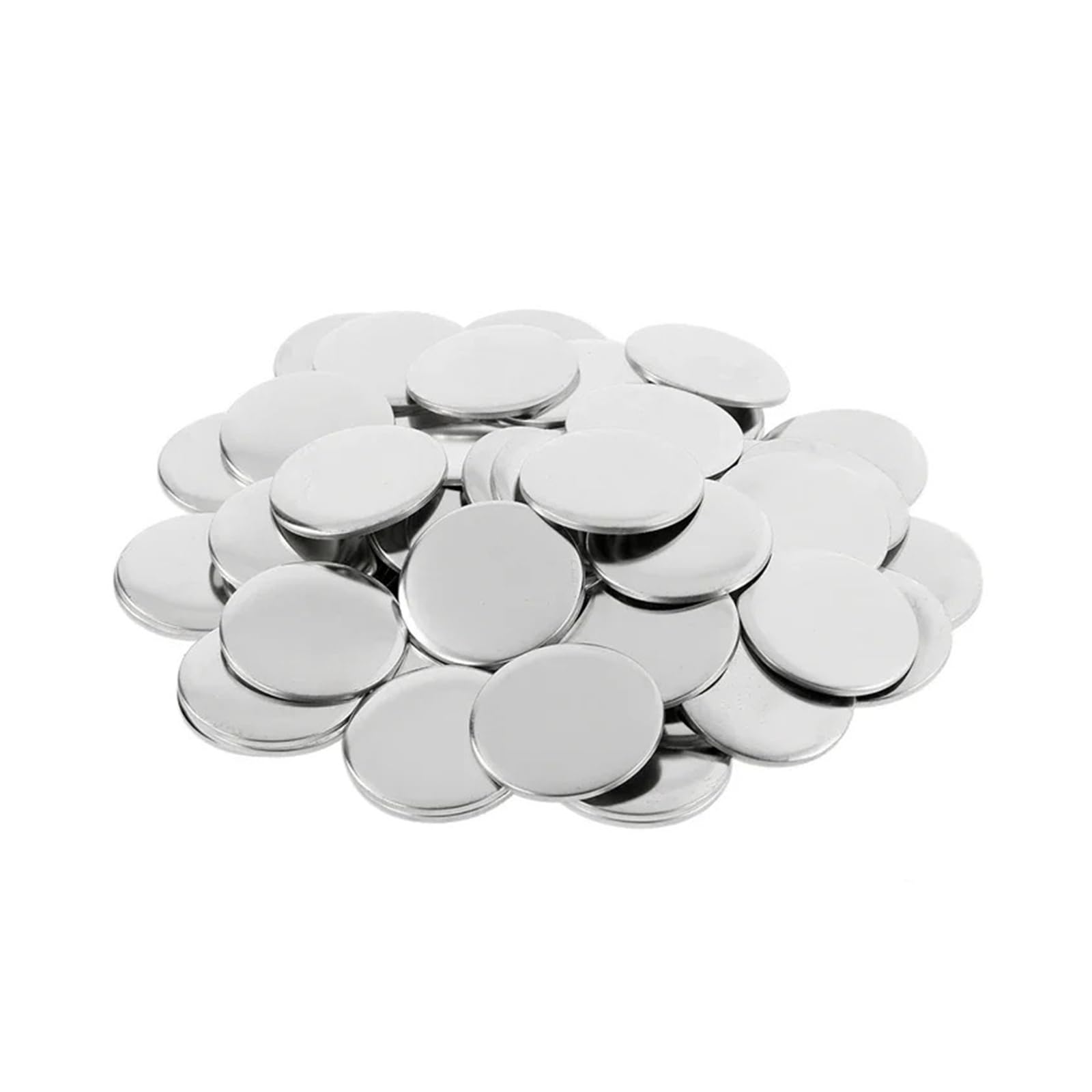 100 Piezas de 25-58 mm de imán for refrigerador, Materiales for Hacer Insignias, Piezas de Insignias magnéticas para Manualidades Personalizadas(58mm Strong Magnet Button)
