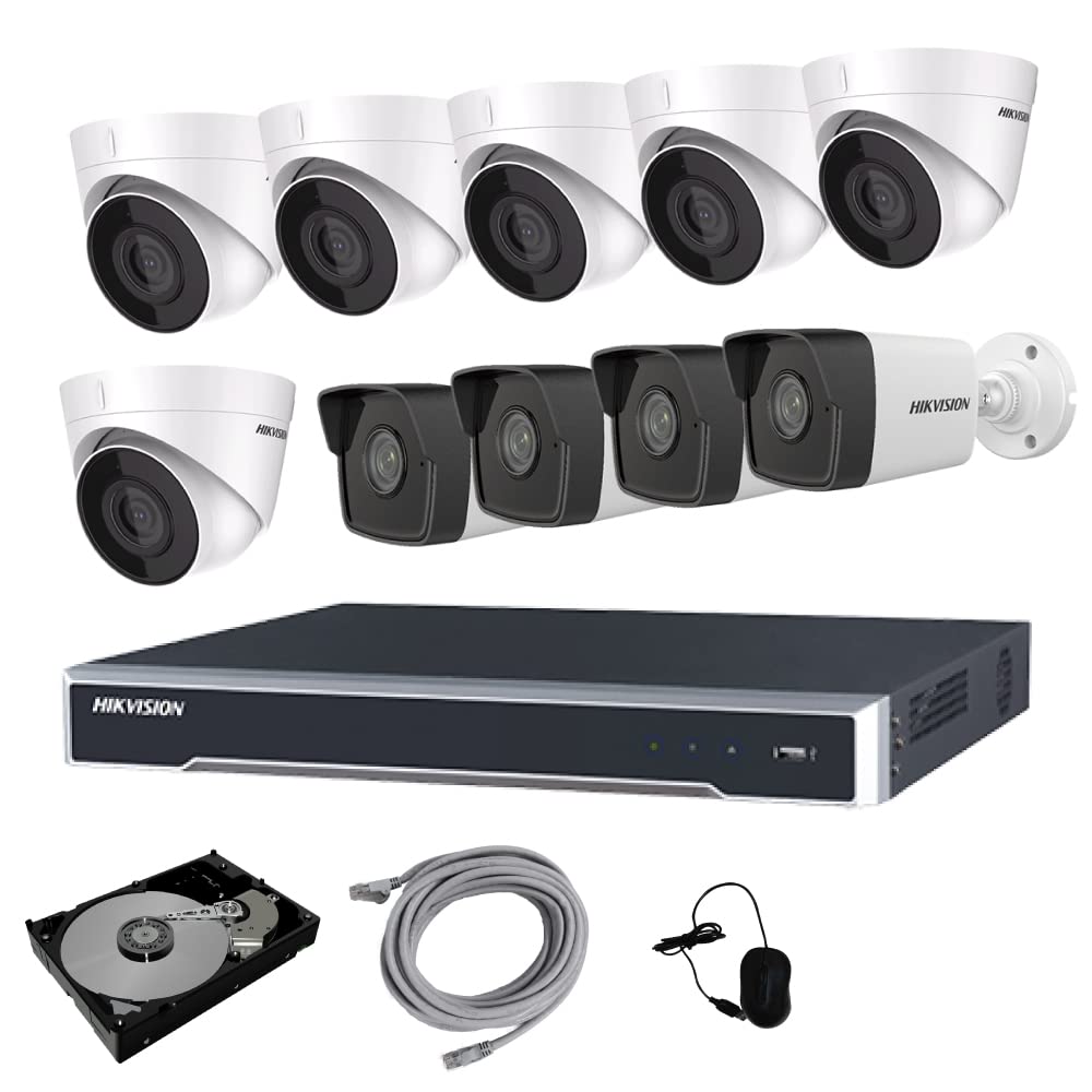 Amazon.co.jp: マイク内蔵 ネットワーク 防犯カメラセット 固定