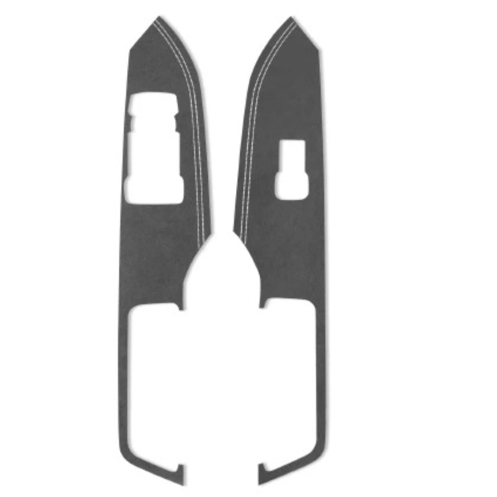 Interior Trim for Mustang 2015-2023 Window Switch Lifter Panel Trim Strips Stickers Car Interior Tuning Accessories Auto Central Inner(A 9002 Black LHD)