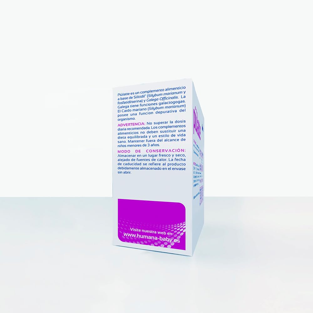 Humana Piùlatte, complemento alimenticio con extractos de hierbas para producción de leche materna, 14 sobres