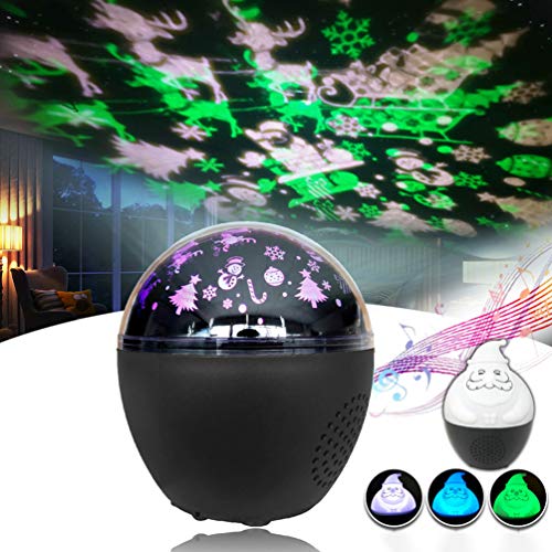 HEALLILY Kerst Projector Nachtlampje Led Halloween Projector Licht Multi- Color Nachtlampje Voor Kinderen Met Kerst… - Image 4