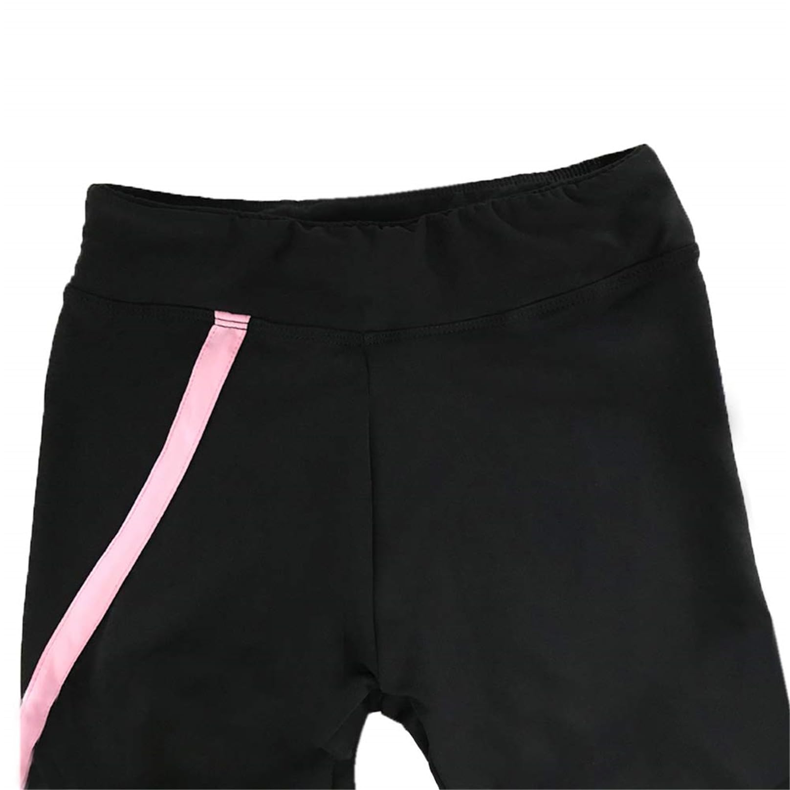 Pantalon de Patinage Artistique pour Enfant et Adulte Legging Collants avec Doublure Polaire Polaire Polaire Skate Training Collant Vêtements de Sport Vêtements de Sport,Rose,S