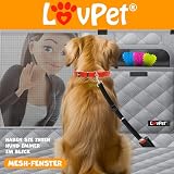 Lovpet® 2in1 Hundedecke für Auto Rückbank & Kofferraum mit Seitenschutz und Sichtfenster Kofferraumschutz - Wasserabweisende Hunde Autoschondecke Universal Autodecke Rücksitz Inkl. Zubehör, Grau