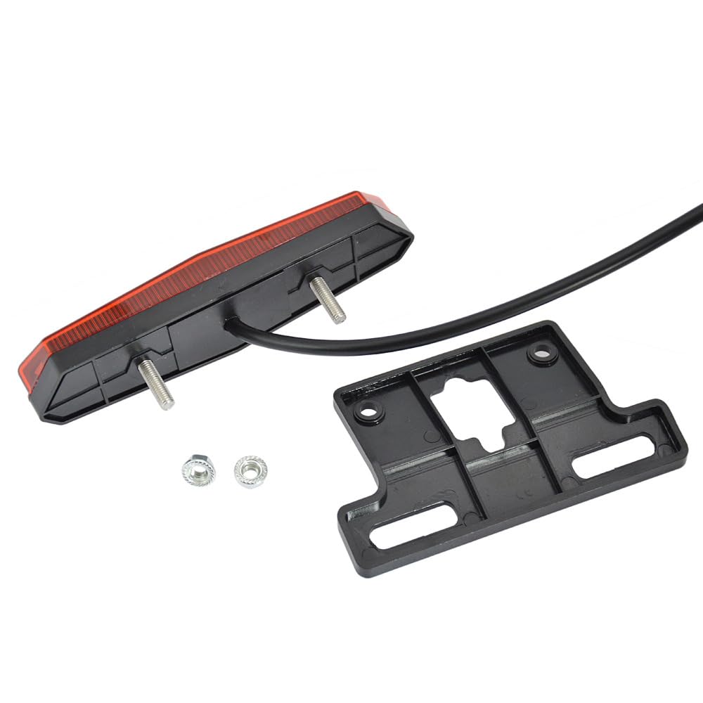 Indicatori di direzione per bici elettriche 24-48V Fanale posteriore per bici super luminoso con interruttore di svolta e clacson per andare in bicicletta