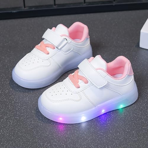 Toddler White Athletic Shoes Baby Girls Boys Slip On Wide Sneakers Lightweight Soft Rubber Sole Flat Trainers3