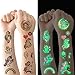 Flyftrey Tatuaggi Temporanei per Bambini, 10 Fogli Luminous Adesivi Tatuaggi Finti, Tatuaggio Set de Temi Unicorno, Ragazzo Ragazza Compleanno Festa Giochi Regalini Giocattoli
