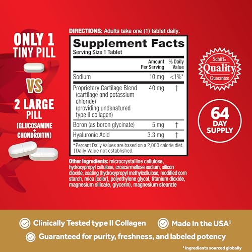 Move Free FETEGT2732 Ultra Triple Action Joint Support Supplement - Type Ii Collagen Boron & Hyaluronic Acid thumb #3
