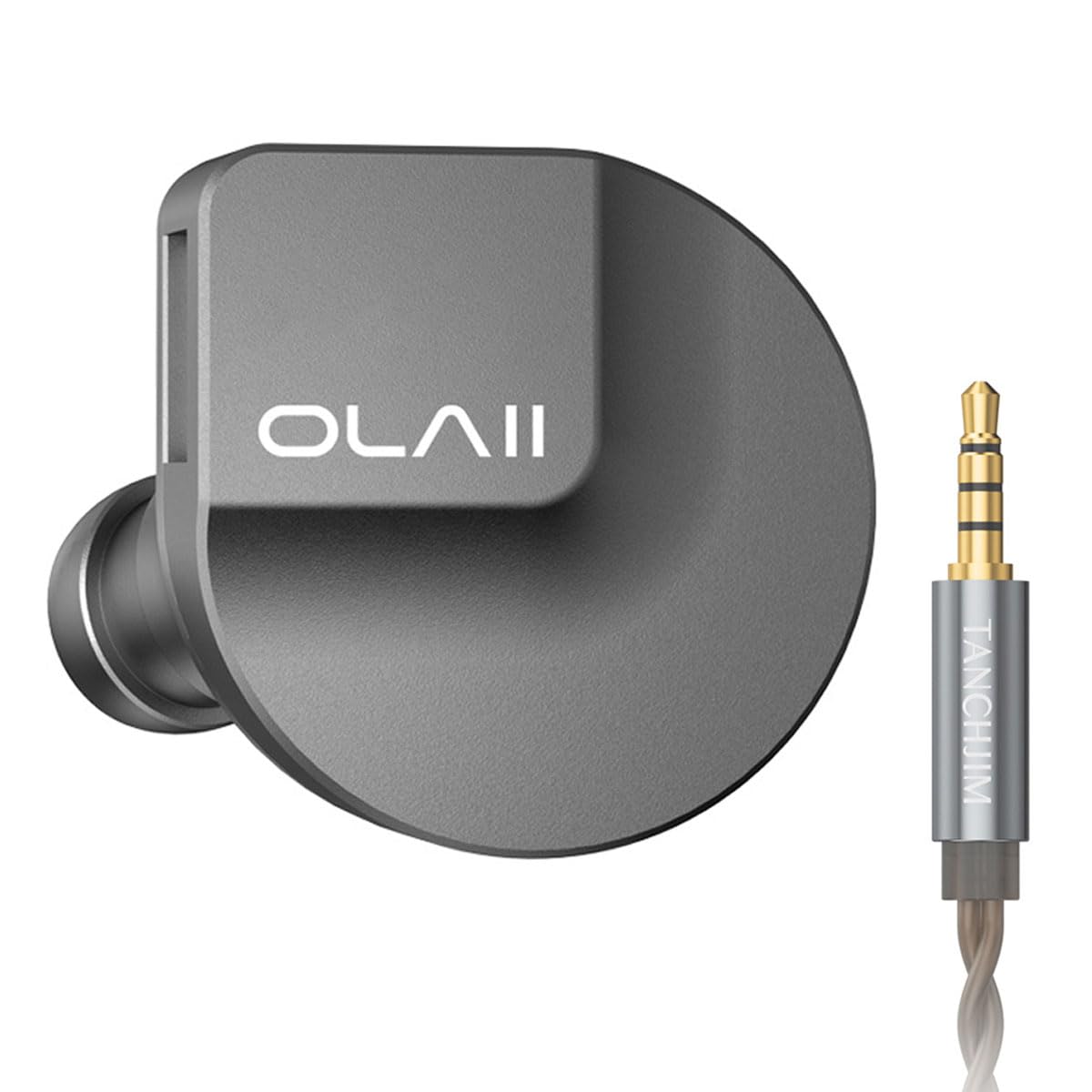 OLAⅡ 1DD+1BA hybrydowe słuchawki przewodowe HiFi IEM, 3.5 mm z mikrofonem