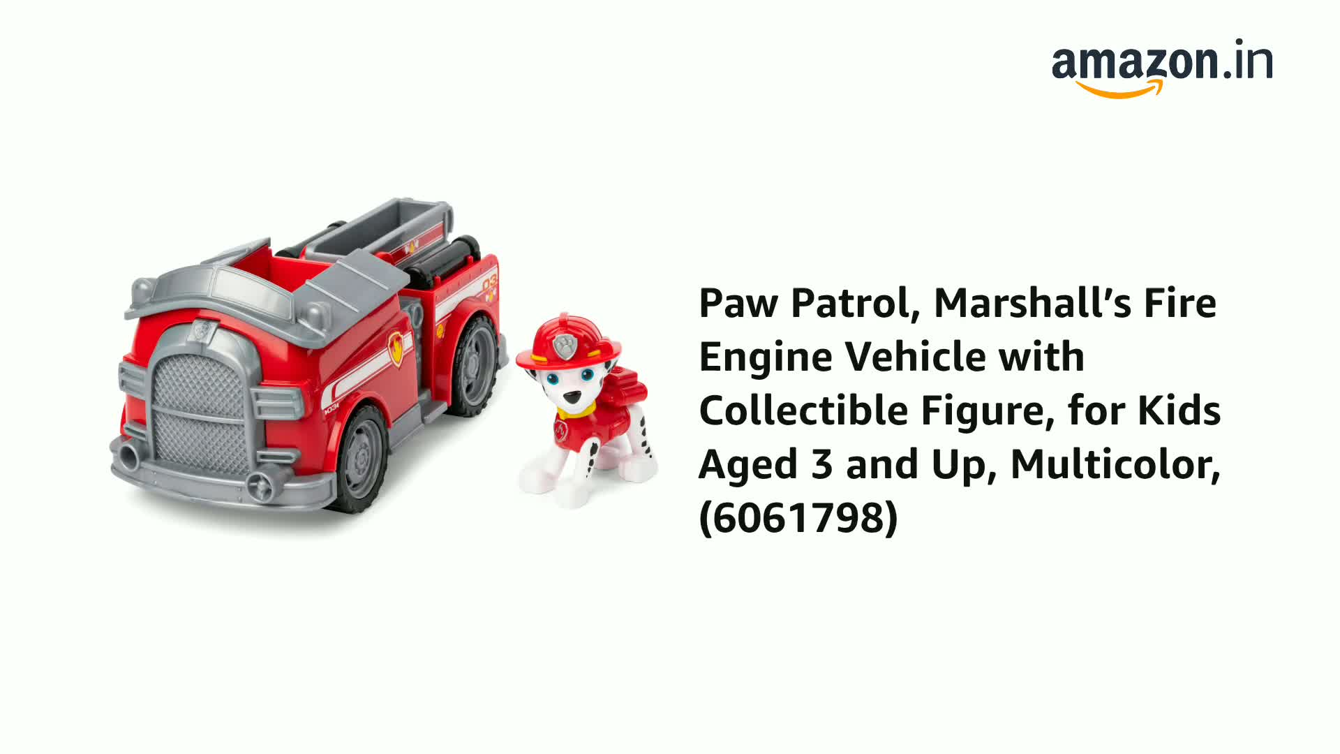 Buy Paw Patrol, Marshall's Fire Engine Vehicle with Collectible