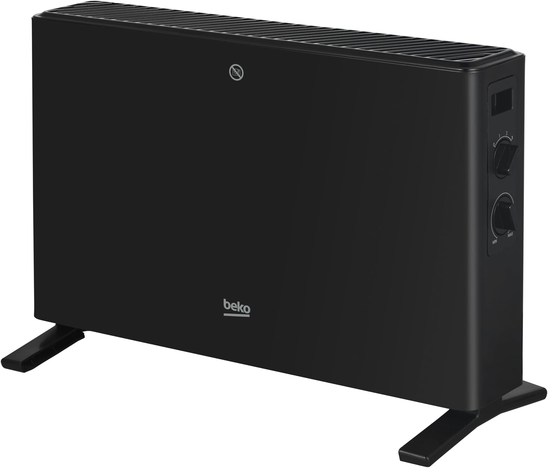 De'Longhi HSX Slim Style HSX4320E convector - ventilatorkachel met 3 warmtestanden voor snelle verwarming, digitale thermostaat voor temperatuurregeling, 24 uur timer