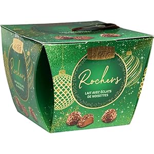 Esprit de Fete Melkchocolade Rocher met Hazelnootstukjes, 14 Chocolade Rocher uit Frankrijk, 192g Geschenkdoos