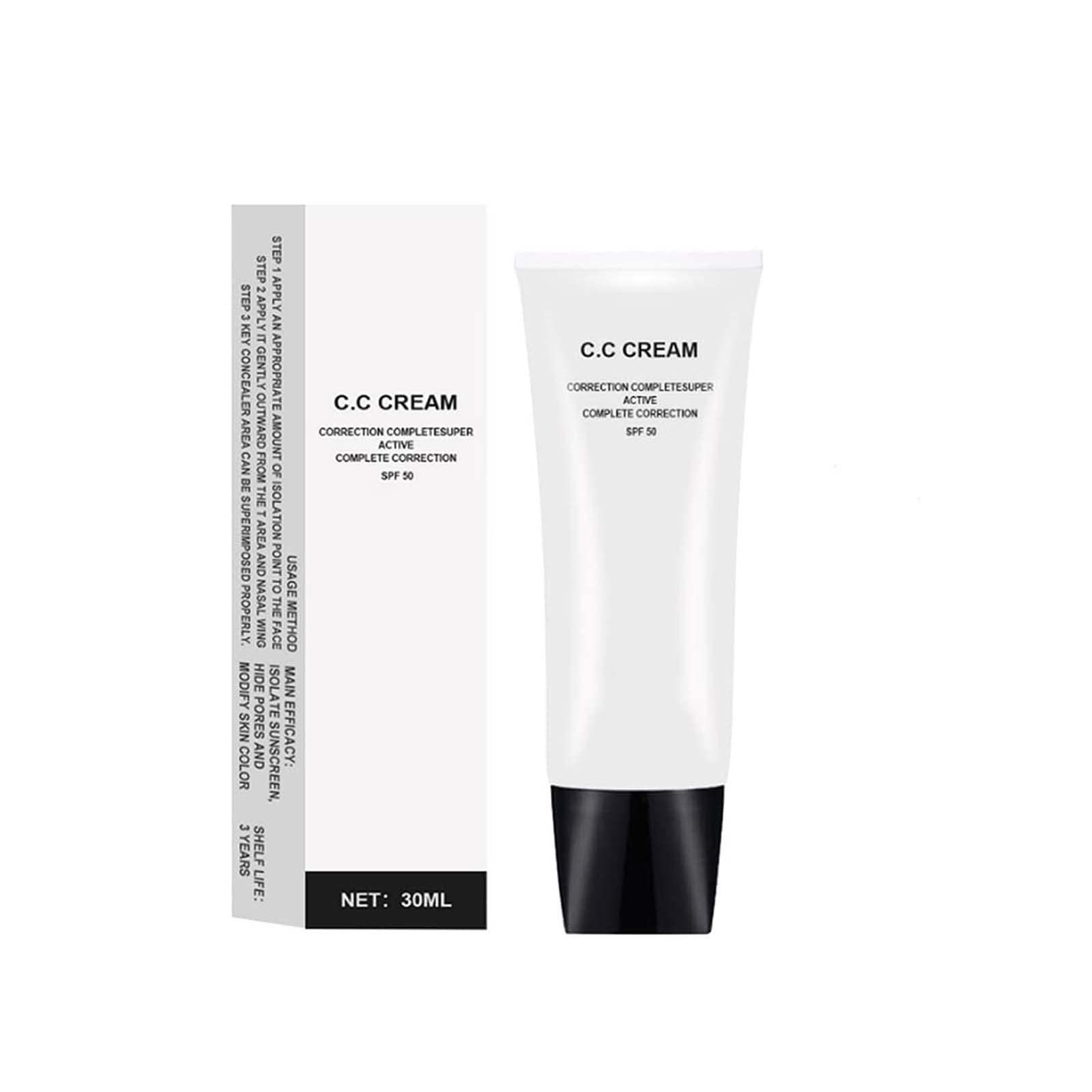 Cosmetics CC Cream, Skin Tone Adjusting CC Cream SPF 43, Colour Correcting Self Adjusting for Mature Skin (1PC)
