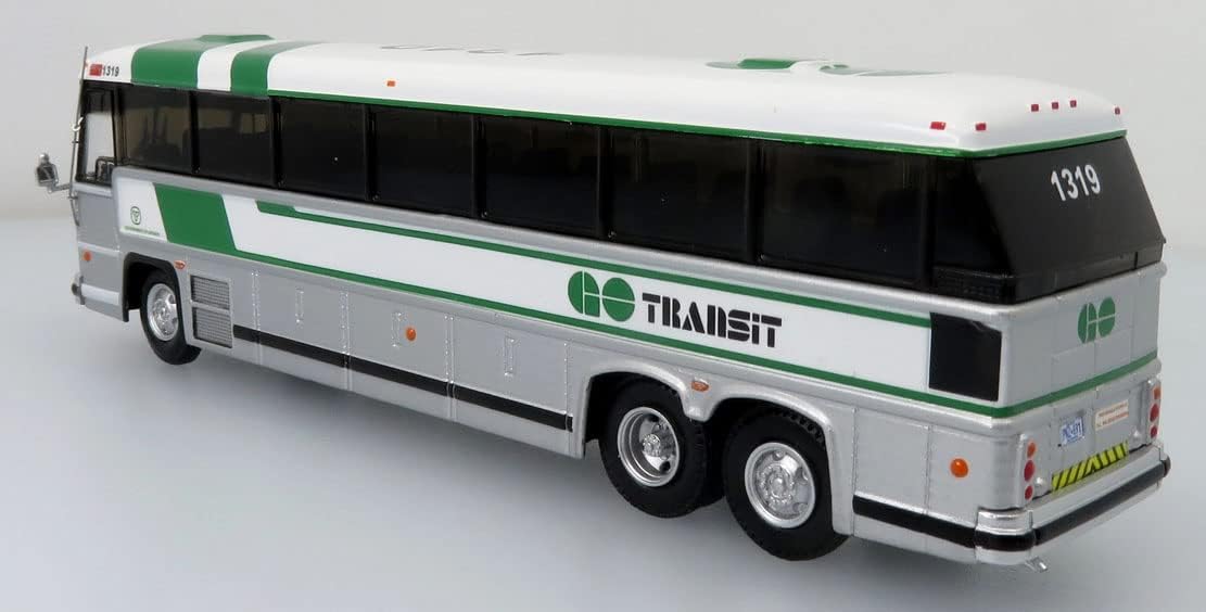 Iconic Replicas MCI MC9 Coach Diecast Bus GO Transit, Toronto, Canada 1:87-HO Scale New in The Box